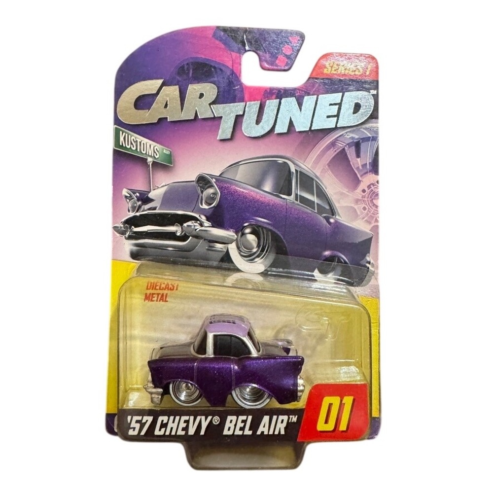 NEW Car Tuned '57 Chevy Bel Air #01 Series 1 Purple Kustoms Walgreens Exclusive